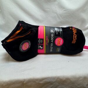 Body Glove Socks Size 9-11 Black White Value Pack Low Cut 10 Pairs